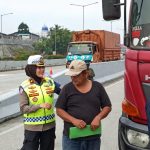 Polantas PJR BSD Tertibkan Truk Overload dan Over Dimensi di Tol CSJ